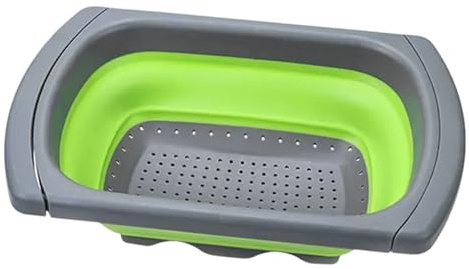 Escurridor Plegable de Cocina,Cesta Plegable con Mangos Extensibles para Escurrir Verduras - Cesta Lavavajillas para Cocina,para Hogar, Verduras, Frutas, Pasta y Preparación de Comidas