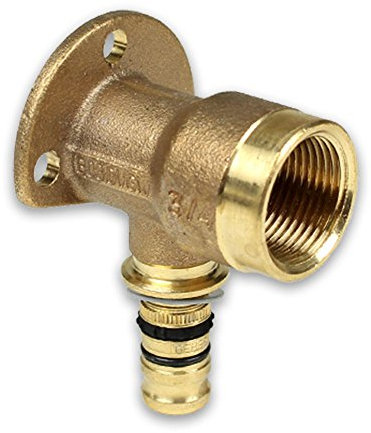 GEBERIT Mepla Press Rotguss Wandwinkel [20x2,5mm - 1/2,H=53mm], Kontur G