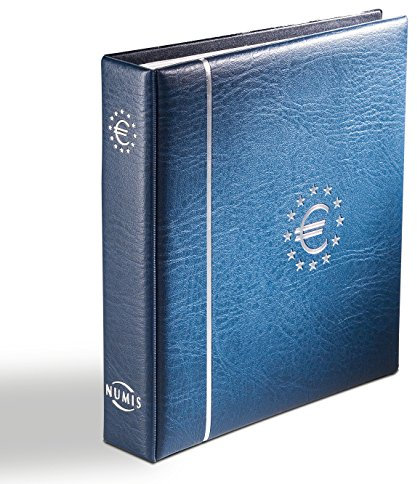 Leuchtturm 329334 Album per Monete NUMIS - Album per Collezionisti con 7 custodie per 21 Serie Complete di Monete in Euro - Blu