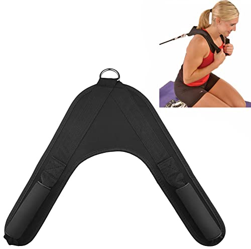 YCYU Ab Crunch Harness Cable Attachment Ab Exercise Cable Machine Gym Workout Abdominal Crunch Core Muscle Training Equipment Shoulder Pads