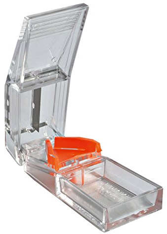 Tablettenteiler KLARSICHT | Der spezielle Sundo Homecare Tabletten & Pillen-Teiler für kleine & große Medikamente | Mehrfunktionaler Tablettenschneider