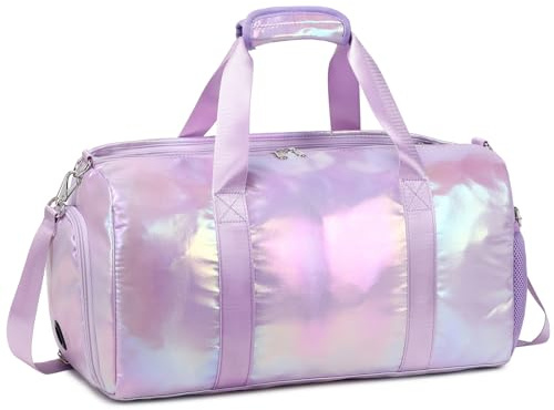 Bolsas de Deporte Infantiles Niñas Bolsa Viaje Niñas Weekender Chica,Bolsa de Deporte para Gimnasia,Natación,Clase de Baile,Tenis