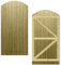 Tongue & Groove Interlocking Fully Framed Arched Top Pedestrian Side Garden Gate Height: 6ft (180cm) x Width: 90 cm Supplied Without a Latch or Hinge Pack