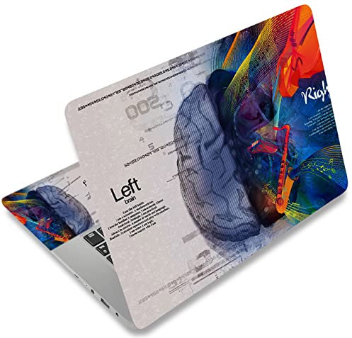 icolor Laptop Skin Aufkleber Folie Cover Vinyl Aufkleber für 13 13,3 14 15 15,4 15,6 Zoll Notebook Schutzfolien Laptop Selbstklebend Kunst Dekorative Aufkleber Schutzhülle (Left-Right)