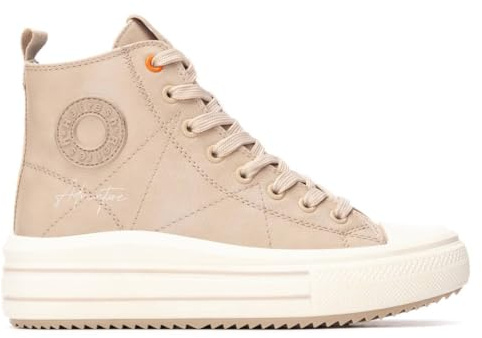 REFRESH - Zapatilla Mujer Beige - Calzado Cómodo y Versátil - Moda Casual - Modelo 17293906 (Talla 36)