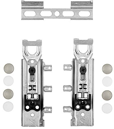 1 Set verdeckte Schrankaufhänger TH6401 Tragkraft/Paar 130 kg verstellbare Wandhalter Stahl verzinkt Schrankhalter mit Aufhängeschiene von SOTECH