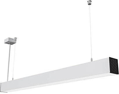 JOYINLED 30W LED Pendelleuchten Esszimmer Esstisch Höhenverstellbar Esstischlampe Hängend Büro Hängeleuchte Wohnzimmer 120CM Bürolampe Decke Hanglamp (White, 4000K)