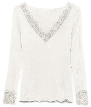 VERO MODA Top da Donna VMSKYE, Bianco, S