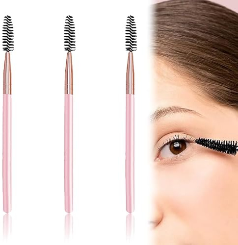 3 Stück Wimpernkamm Augenbrauenpinsel, Ideal zum Kämmen, Verlängern und Modellieren von Wimpern und Brauen