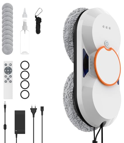 IERAKOR Robot Lavavetri Elettrico, Pulisci Vetri Automatico 5600Pa