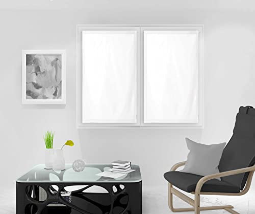 Soleil d'ocre Tenda Finestra, Poliestere, Bianco, 60 x 120 cm