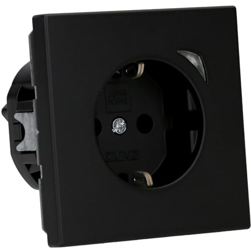 Jung Home BTLS1521SSWM Smart Steckdose Sprach- und Appsteuerung Kompatibel mit Alexa Steuerung über Bluetooth Graphitschwarz