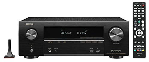 Denon AVR-X1600H 7.2-Kanal AV-Receiver, HiFi Verstärker, Alexa Kompatibel, 6 HDMI Eingänge, Bluetooth & WLAN, Musikstreaming, Dolby Atmos, AirPlay 2, HEOS Multiroom