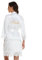 Teemie Damen Braut Bademantel Satin Kimono Morgenmantel Hochzeit Robe Pyjama Kurz Sexy V-Ausschnitt Seide Nachtwäsche für Frauen Spitze Stickerei Roben Mit Gürtel Party