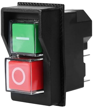 KJD17 Interruttore di Sicurezza 220V interruttore a Pulsante Bipolare 220V interruttori on off impermeabile 4 pin AC 250V 16A Avviamento magnetico Interruttore Start-Stop.