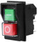 KJD17 Sicherheitsschalter 230V Maschinenschalter 230V Ein Ausschalter 230V Wasserdichter Magnetschalter 4 Pin AC 250V 16A Drucktastenschalter Magnetstarter Start-Stop-Schalter.