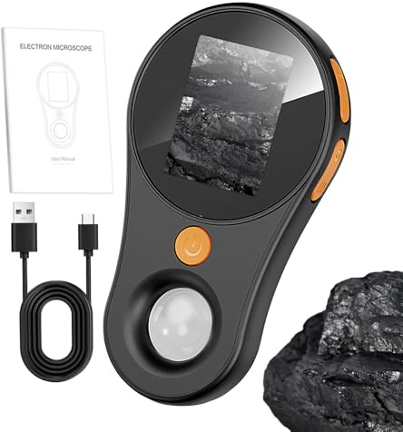 Microscopio Digitale Portatile | Lente Di Ingrandimento Per Principianti - Schermo Colore IPS, Lente d'Ingrandimento 500X Maneggevole per Identificazione Gioielli
