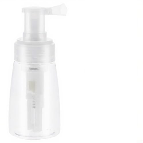 Moliuoly Puder sprayflaska 180 ml trattöppning finsprayare (180 ml) | Högkvalitativ ABS, okrossbar, hållbar, transparent design, 140 ml eller 180 ml kapacitet
