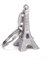 Eifelturm aus Paris Schlüsselanhänger Stadt der Liebe silberfarben 5cm | Frankreich | Tower | Love | Geschenk | Damen | Frauen | herren | Männer | Kinder | Turm |