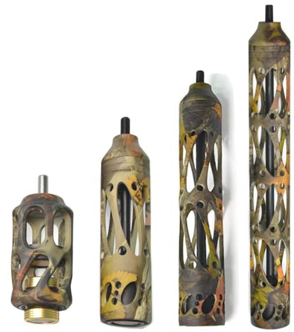 ZSHJG Compuesto Estabilizador de Arco Estabilizador de Aleación de Aluminio Amortiguador de Choque para Reducción de Ruido de Arco Recurvo Tiro con Arco (Camuflaje, 8 Pulgadas)