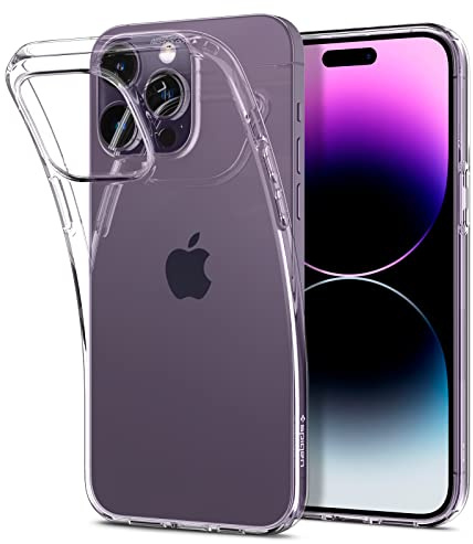 Spigen Liquid Crystal Hülle Kompatibel mit iPhone 14 Pro -Crystal Clear