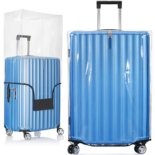 BlueCosto Funda para Maleta - 30 (76cm) Protector de Equipaje de PVC Transparente para Bolsas de 69-76cm - Accesorio de Viaje para Protección de Equipaje