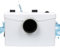 Cecaylie Hebeanlage 700W | 190L/min Fäkalienpumpe | Schmutzwasserpumpe Förderhöhe 9m | Kleinhebeanlage mit 4 Einlässe | Haushaltspumpe für Waschmaschine, Dusche, Abwasser WC, Spülmaschine | Duschpumpe