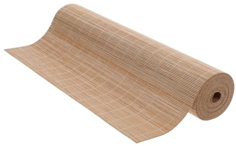 BUGUUYO Runner per Tavolo in Bambù Naturale 30 Cm Larghezza, Stuoia Resistente e Rifinita, per Camping e Decorazione Outdoor, Riutilizzabile e Facile da Tagliare