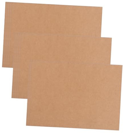 Housoutil 10pcs Vintage Kraft Paper Book Binding Boards Heavy Duty Chipboard Sheets for Scrapbooking Album Making Craft Projects Blank Cardstock Paper