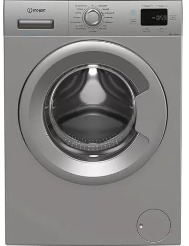 Indesit Push&Go IP 846S 8kg Freestanding Washing Machine – Silver – Push&Go One-Touch Programmes, 1400rpm Spin, Energy Efficient, Quick Wash, Cotton, Mixed, Delicates & Eco Cycles