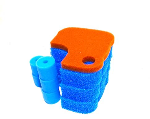 Steppan Ersatz Filterschwämme (3 x Blau 1 x Rot Plus 5 x Rund Blau) passend für Oase Biomaster 350 und 350 Thermo