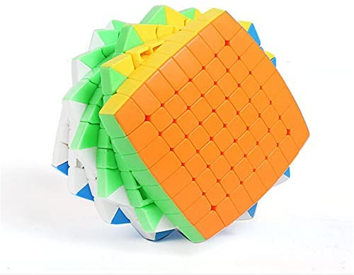 MIPOPS Speed Cube 8 x 8, 9 x 9, 10 x 10, 11 x 11, 12 x 12, 13 x 13, 14 x 14, 15 x 15, 17 x 17,19 x 19 x 19, alta gamma High End Puzzle Cube Toy Collection, 08 x 08