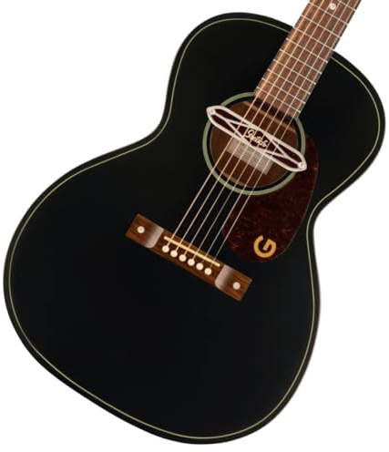 Gretsch Jim Dandy Series DELTOLUXE Concert Acoustic Guitar, Black TOP