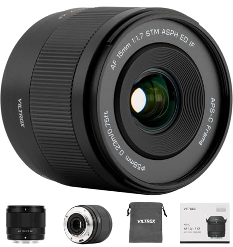 VILTROX 25 mm F1.7 XF APS-C-objektiv för Fuji-kameror, AF 25 f/1,7 X-Mount STM Prime objektiv med stor bländare för Fujifilm X-T4 X-T10 X-T20 X-T30 XT30II X-T100 X-T200 X-H2 X-H2S X-T2S X-T5 X-S20