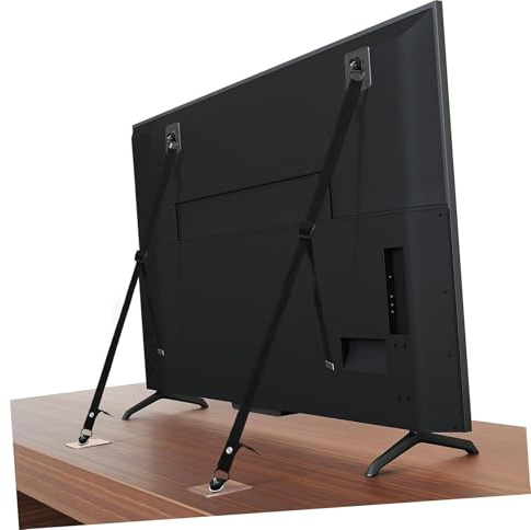 ULDIGI Adjustable Tv Safety Straps Secure Anti-tip Wall Straps and Furniture Anchors for Baby Proofing Time Year Season Black Fabric Material Versatile Use in Homes and Offices for Tv and Furniture