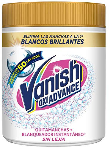 Vanish Oxi Action Multipoder - Quitamanchas multibeneficio, blanqueador y potenciador de lavado, para ropa blanca, en polvo, sin lejía 400gr