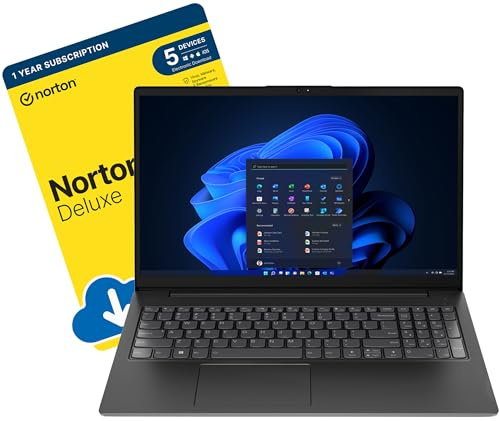 MESH Computers V15 Gen 4 15.6-inch Laptop (AMD Ryzen 5 7430U, 16 GB RAM, 256 GB SSD, Windows 11 Pro) includes Free Norton 360 Deluxe Antivirus Software