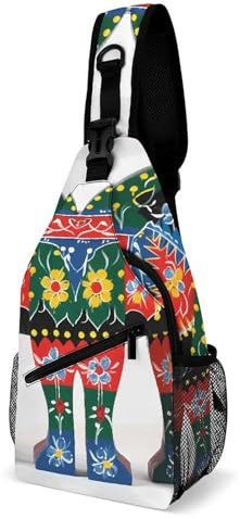 BVKWNTSA Zaino da donna alla moda con corridore svedese Dala Horse Folk Princasual da donna, per soddisfare le esigenze di viaggio, una scelta alla moda e versatile, Stile:, 38x20cm