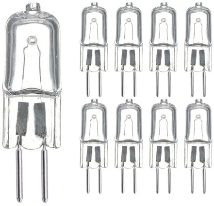 UGEFKMQ 10PC Halogen Bulbs G5.3 35 Watt 230V Halogen Light Bulbs G5.3 230V 75W GU5.3 Bi-Pin Base for Warmers Aroma Lamps Melts Fragrance Oils Aroma Night Light 75W