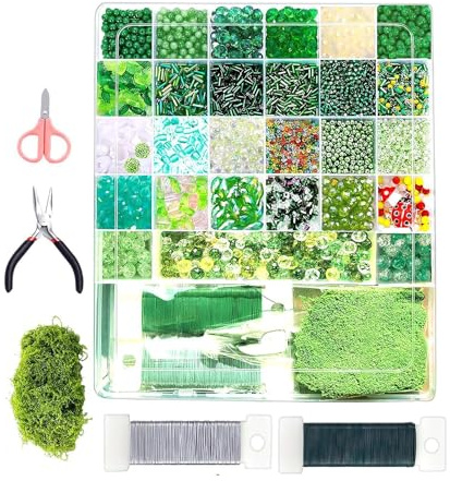 Kit de Planta con Cuentas para Principiantes,Set de Manualidades Hechas a Mano,Set de Plantas de Cuentas DIY - para Aficionados Adultos Mujeres Hombres Estudiantes de Arte