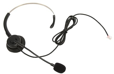 Cuifati Trådlöst Kontorsheadset med Brusreducerande Mikrofon, USB-dator- och Telefonheadset för Call Center, Hemmakontor, Telekonferenser, Over Ear Mono Headset
