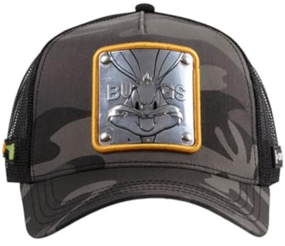 Capslab Bugs Bunny Looney Tunes Grau Camouflage Trucker Cap - One-Size