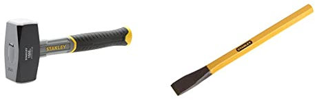 STANLEY Stht0-54128 Martello Mazzetta Dynagrip, 1500 G &, Precisione Scalpello Piatto 12 X 150