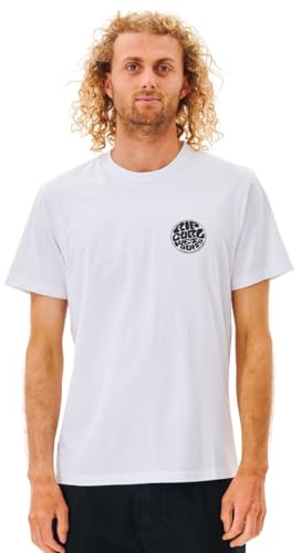 Rip Curl Camiseta de Neopreno Icon Camisetas gráficas, Blanco 1, L Hombre, Blanco 1, L
