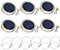 NIDONE 6 Pezzi Luci del Barattolo Appeso, Luce sul Coperchio del Barattolo con muratura Solare con luci a spago da 2 m Maniglia 20 LED LAMPAGGIO LATERNA per Decorazione del GARDAR Luce Calda
