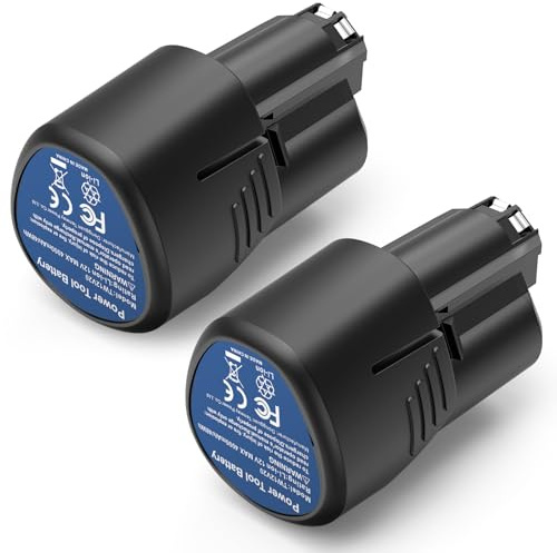 ASUNCELL 2 Stück 4000mAh Lithium-Ionen Akku für Dremel 8260 8240 8250 Akku-Rotationswerkzeug Multifunktionswerkzeug 12V 4Ah Li-ion Ersatzakku