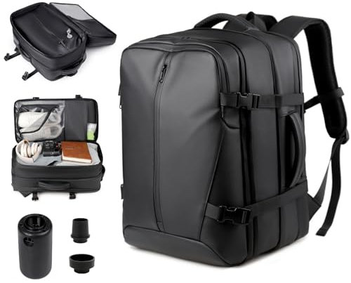 Vacuum Backpack, Upgrated Vacuum Backpack Travel, Air V-acuum compression B-ackpack With Pump Carry On, Travel V-acuum B-ackpack With Seal Large Capacity