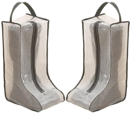 Lot de 2 sacs de protection en PVC pour bottes avec panneau de visualisation transparent, b, 28x20x48cm