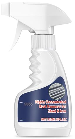 Spray eliminador de óxido altamente concentrado para acero y hierro, elimina capas de óxido, forma película protectora, disolvente de óxido para piezas metálicas, acero inoxidable y superficies de