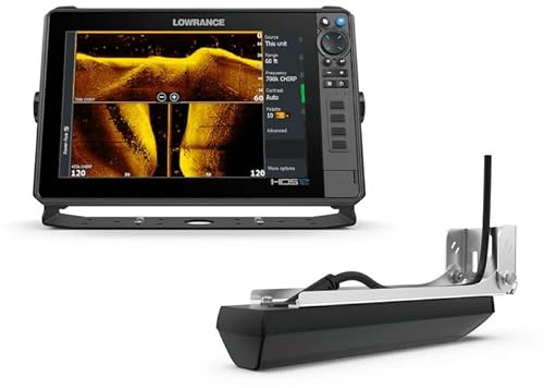 Lowrance HDS-12 PRO 12 SolarMAX HD IPS Display, Fishfinder Dual 1kW Sonar CHIRP Chartplotter (With Acitve Imaging HD 3-1 Transducer)